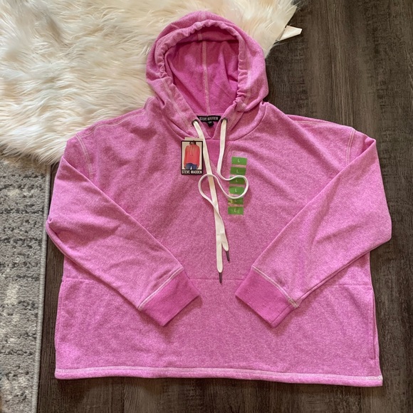 NWT Steve Madden Pullover Hoodie Size Large Lavender - Picture 1 of 8